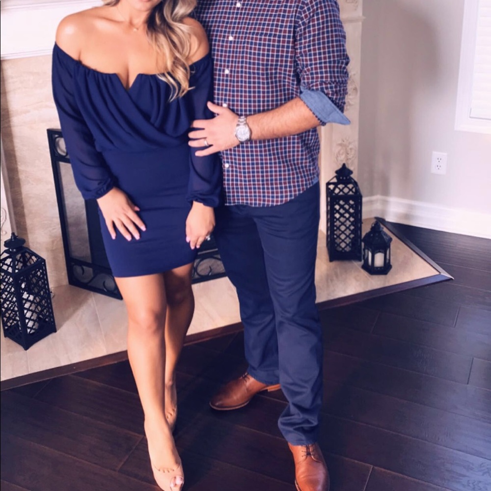Blue Windsor short dress